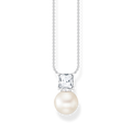Cadena perla plata
