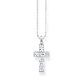 Cadena cruz con piedras blancas925 Sterling silver/ zirconiawhite