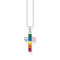 Cadena cruz plata