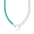 Cadena con cuentas azules925 Sterling silver/ simulated turquoiseturquoise