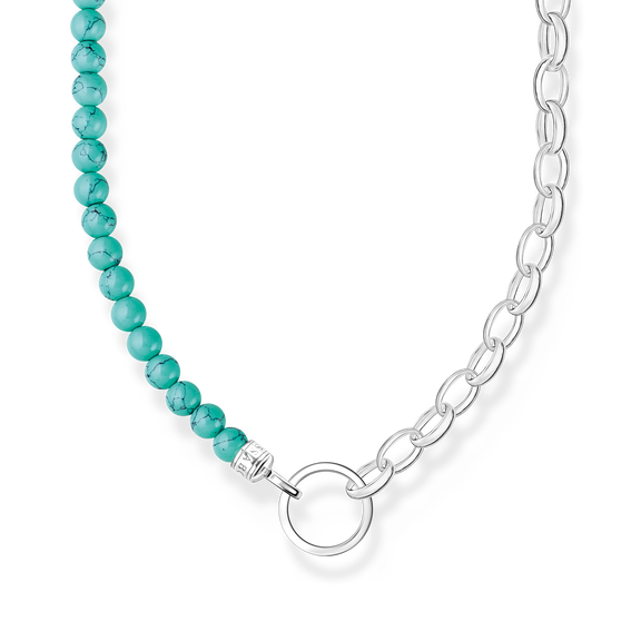 Cadena con cuentas azules925 Sterling silver/ simulated turquoiseturquoise