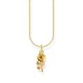 Cadena y colgante de rosa