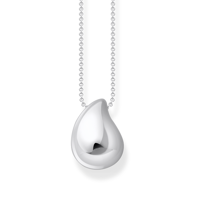 Cadena con colgante en forma de gota orgánica