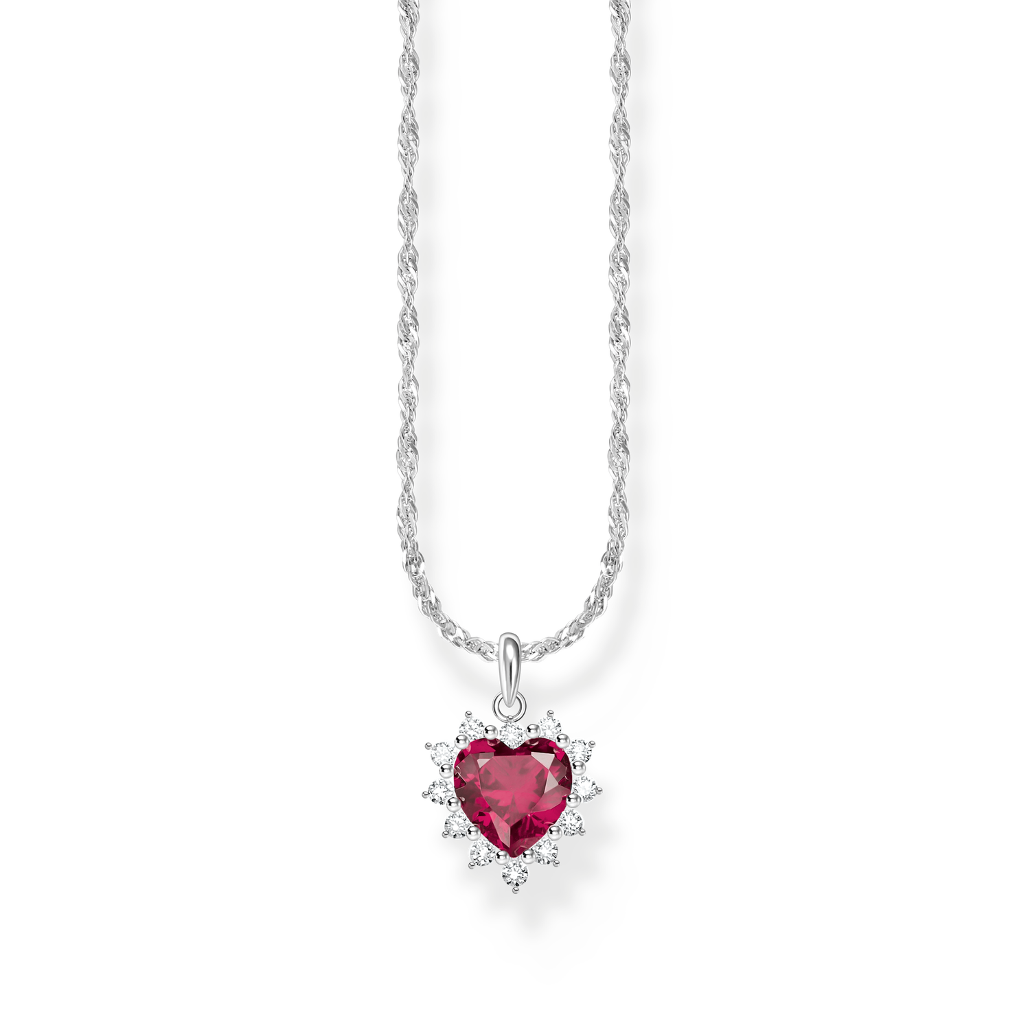 Collar con colgante de corazón Romance