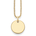 NECKLACE DISC ORO AMARILLO