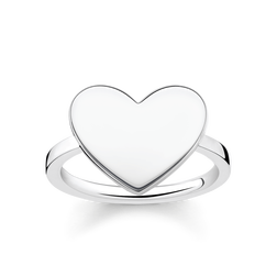 SILVER HEART RING