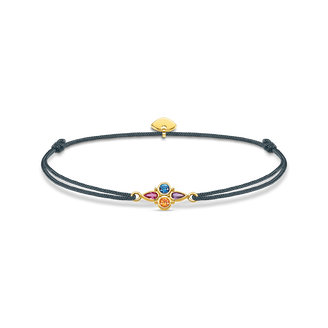 PULSERA PLATA DE LEY 925, BAÑO DE ORO AMARILLO GEMA VITROCERAMICA NYLON CORINDON SINTETICO MULTICOLOR 14-20CM