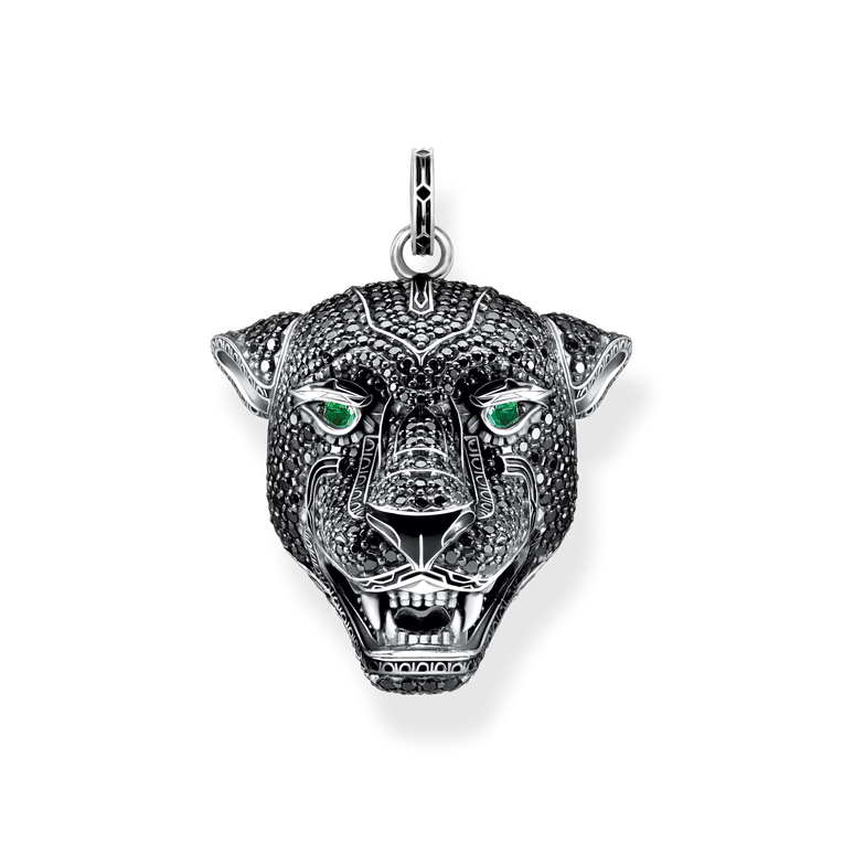 925 Sterling silver, blackened/ glass-ceramic stone/ cold enamel/ zirconia