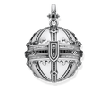 STERLING SILVER BLACKENED MUNDO REBEL ZIRCONIA BLACK