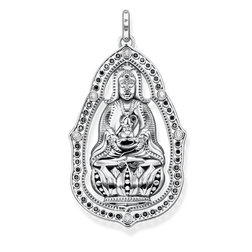 925 Sterling silver, blackened/ zirconi