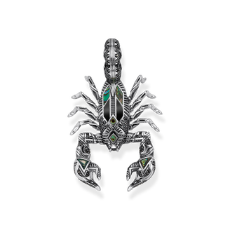 925 Sterling silver, blackened/ abalone mother of pearl/ onyx/ zirconia