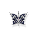 pendant925 Sterling silver, blackened/ glass-ceramic stone/ synthetic spinel/ zirconiamulticoloured