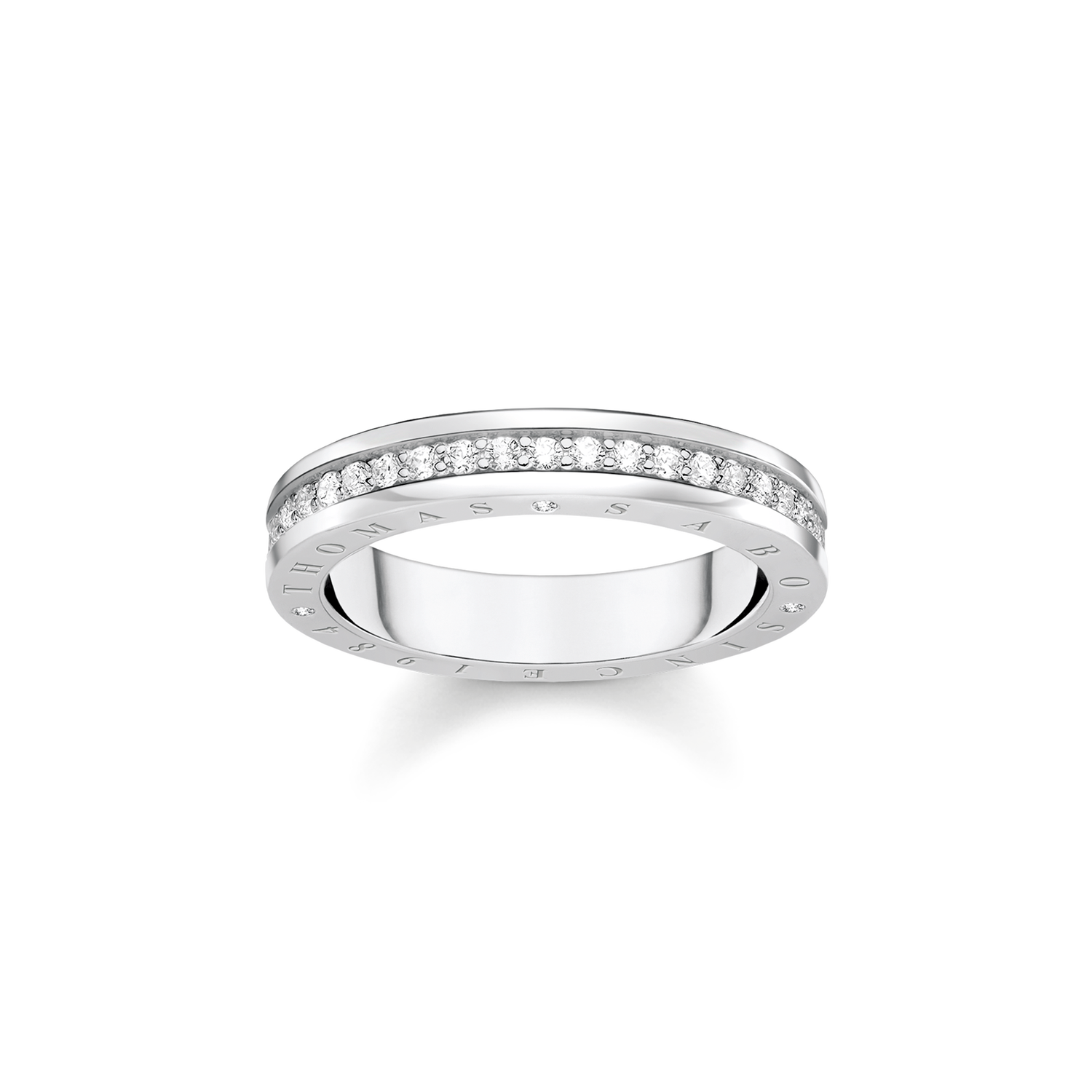 Anillo con piedras blancas plata925 Sterling silver/ zirconiawhite