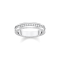 Anillo con piedras blancas plata925 Sterling silver/ zirconiawhite