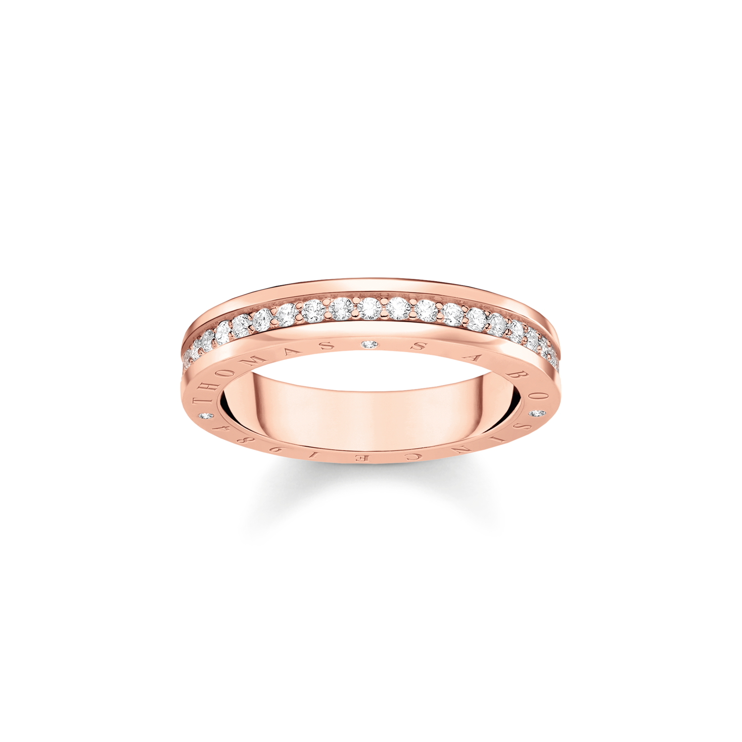 Anillo blanco piedras925 Sterling silver, gold plated rose gold/ zirconiawhite
