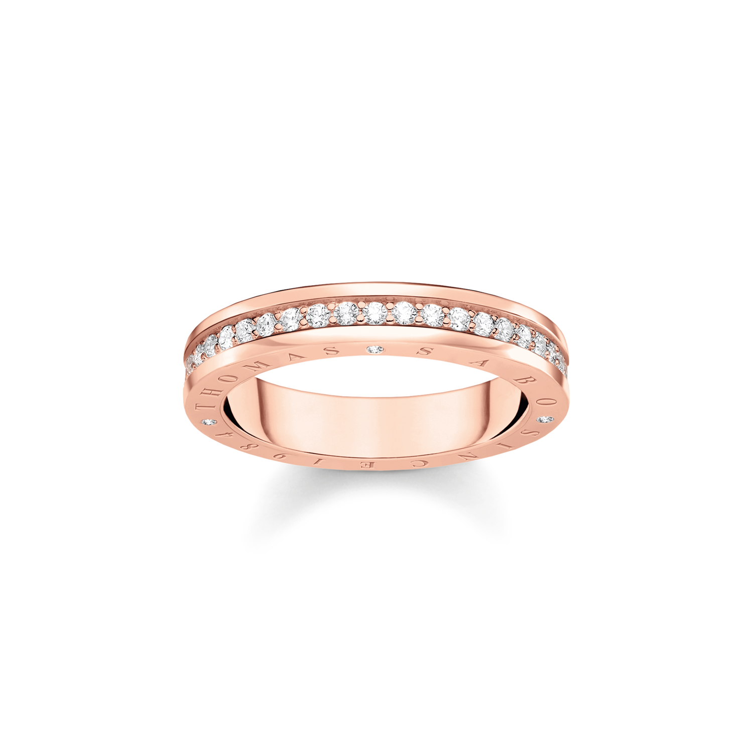 Anillo blanco piedras925 Sterling silver, gold plated rose gold/ zirconiawhite