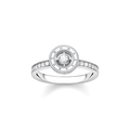 Anillo c�rculo con piedras blancas plata925 Sterling silver/ zirconiawhite