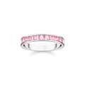 Anillo piedras rosas pav�925 Sterling silver/ zirconiapink