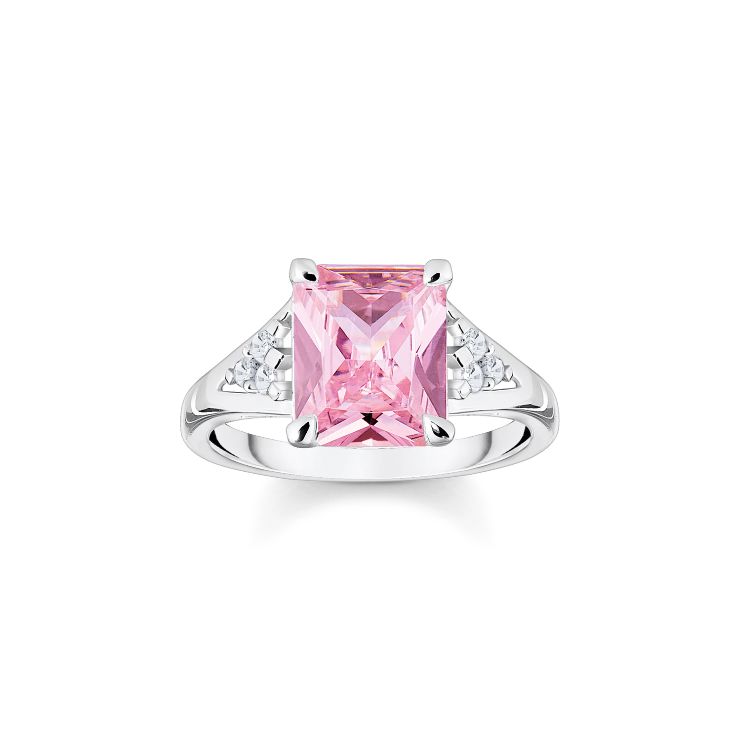 Anillo piedra rosa925 Sterling silver/ zirconiapink