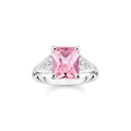 Anillo piedra rosa925 Sterling silver/ zirconiapink