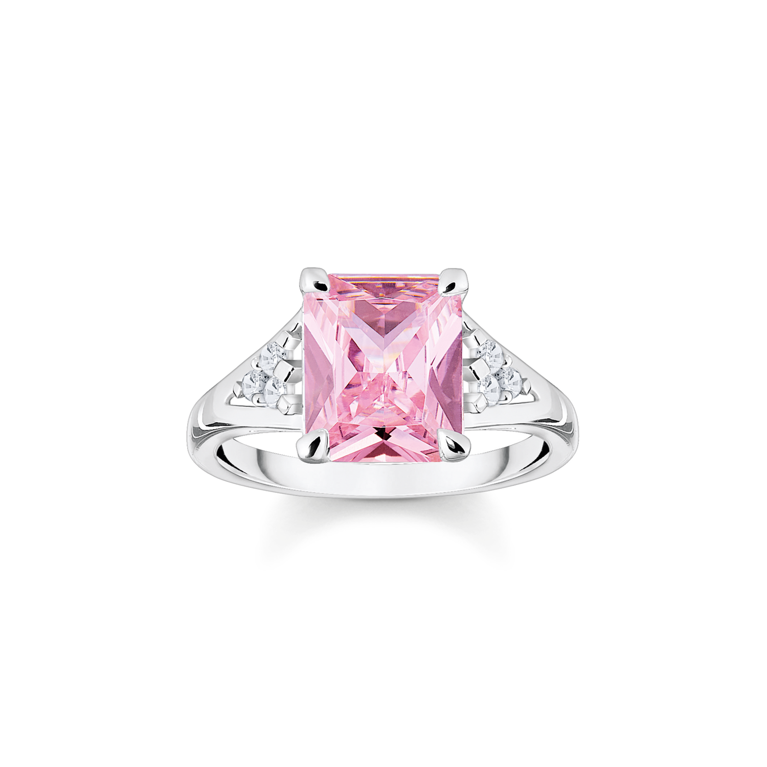 Anillo piedra rosa925 Sterling silver/ zirconiapink
