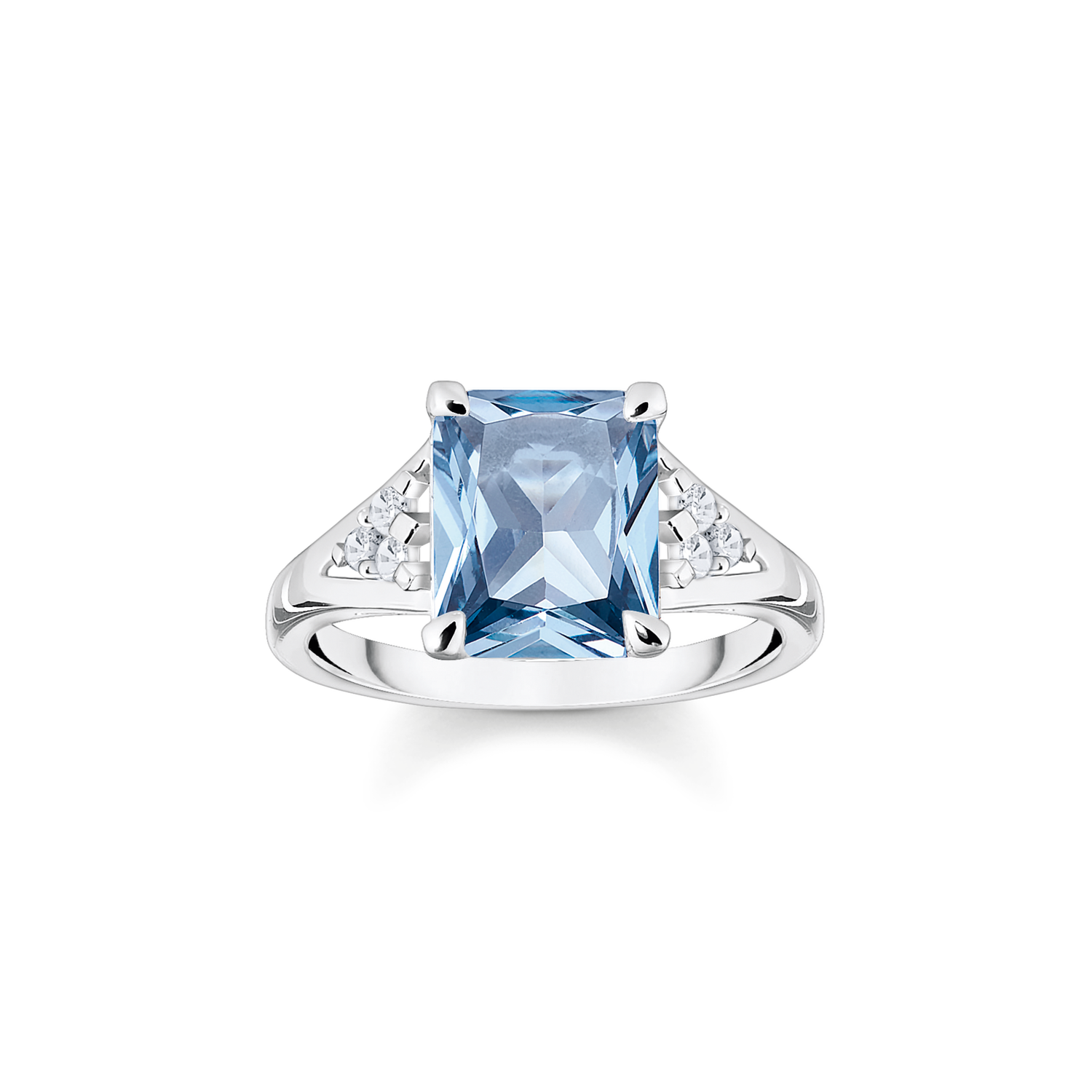 Anillo piedra turquesa925 Sterling silver/ synthetic spinel/ zirconiablue
