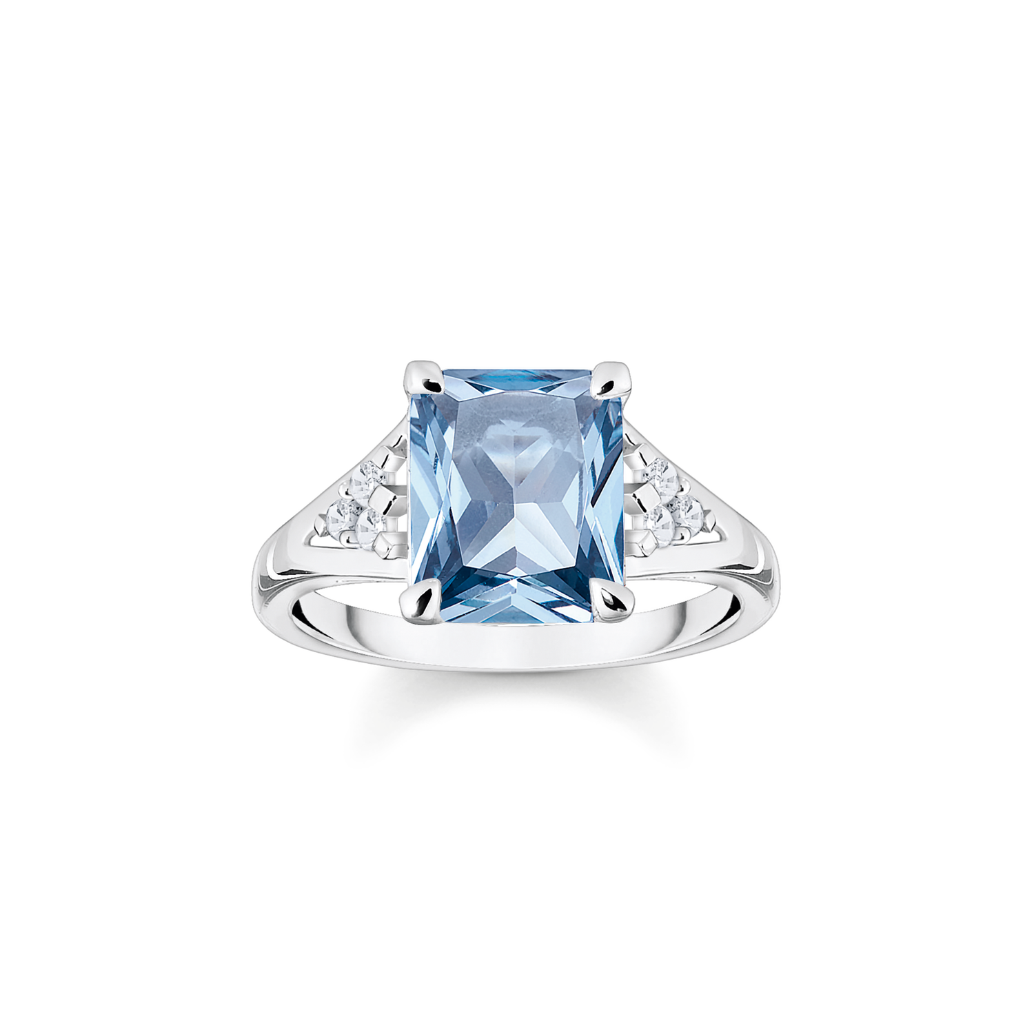 Anillo piedra turquesa925 Sterling silver/ synthetic spinel/ zirconiablue