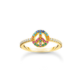 Anillo peace oro