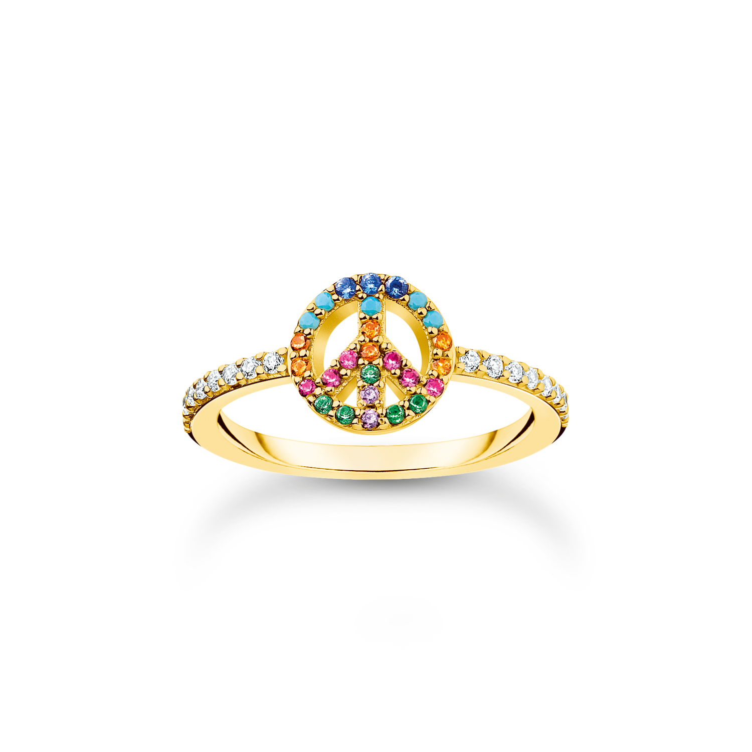 Anillo peace oro