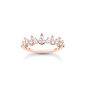 Anillo cristales de hieloo rosado