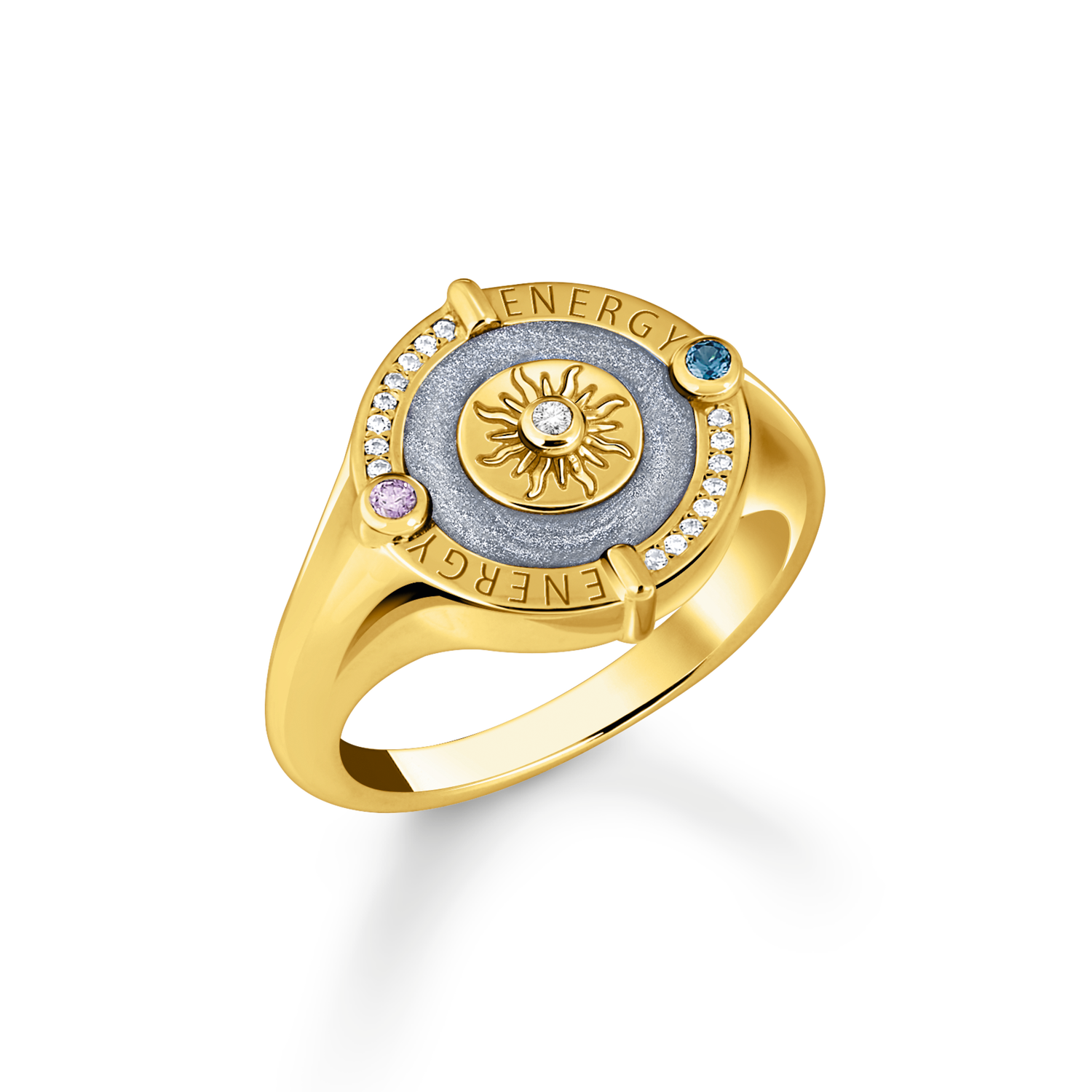 STERLING - COSMIC AMULETS 925 Sterling silver, gold plated yellow gold/ glass-ceramic stone/ cold enamel/ zirconia colección 2024-1. 