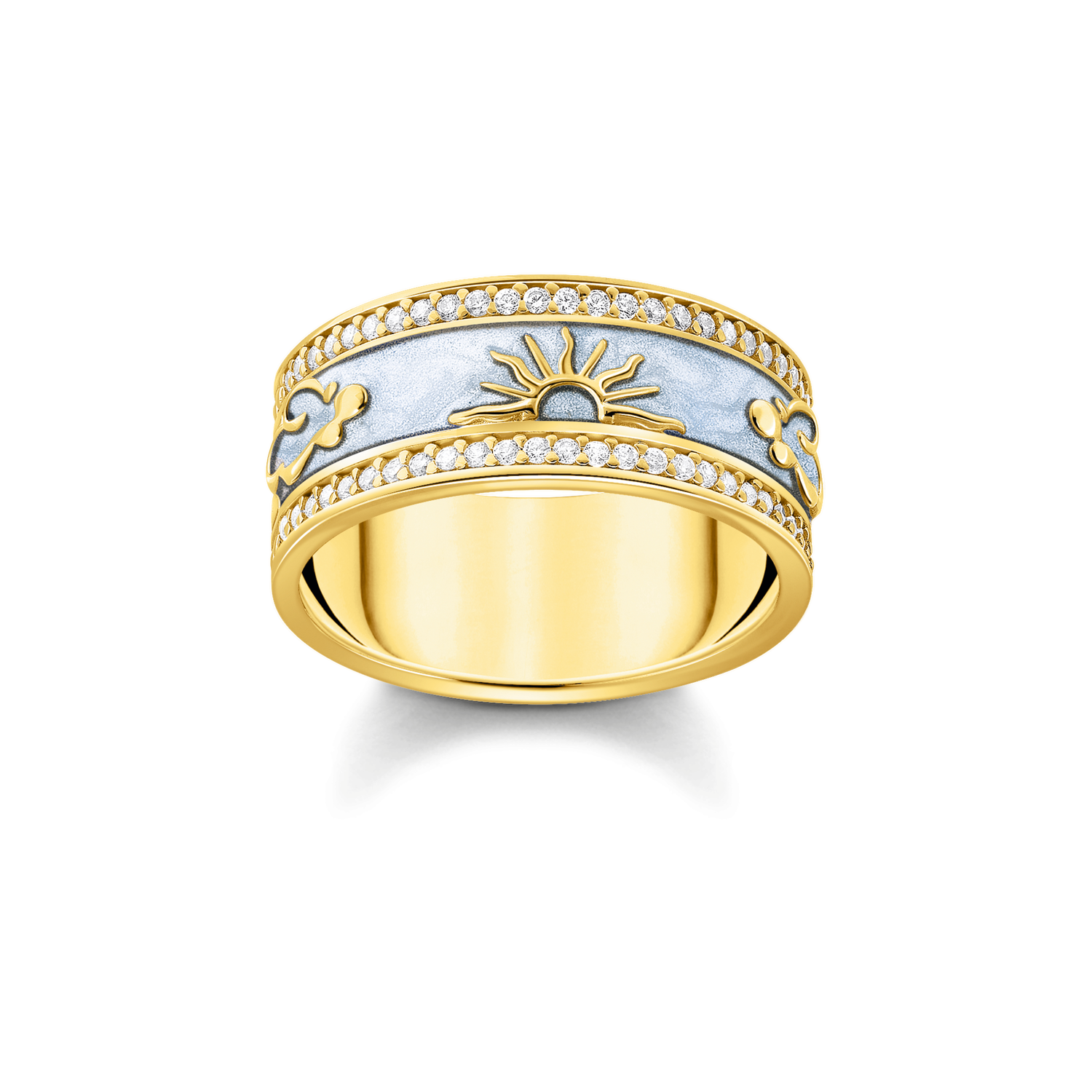 STERLING - COSMIC AMULETS 925 Sterling silver, gold plated yellow gold/ cold enamel/ zirconia colección 2024-1. 