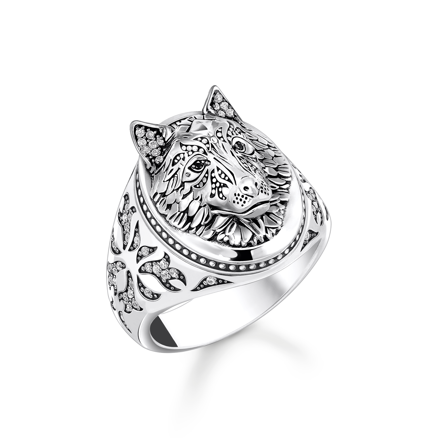 925 Sterling silver, blackened/ zirconia colección 2024-1.