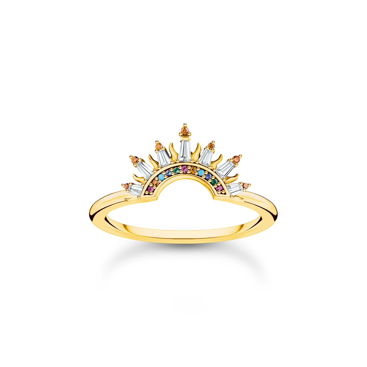 Charming Festival 925 Sterling silver, gold plated yellow gold/ glass-ceramic stone/ synthetic corundum/ zirconia colección 2024-1. 