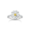 Precioso anillo de c�ctel Daisy con piedras