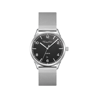 Watch unisex "CODE TS silver black"