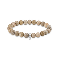 Pulsera con cuentas de jaspe margarita
