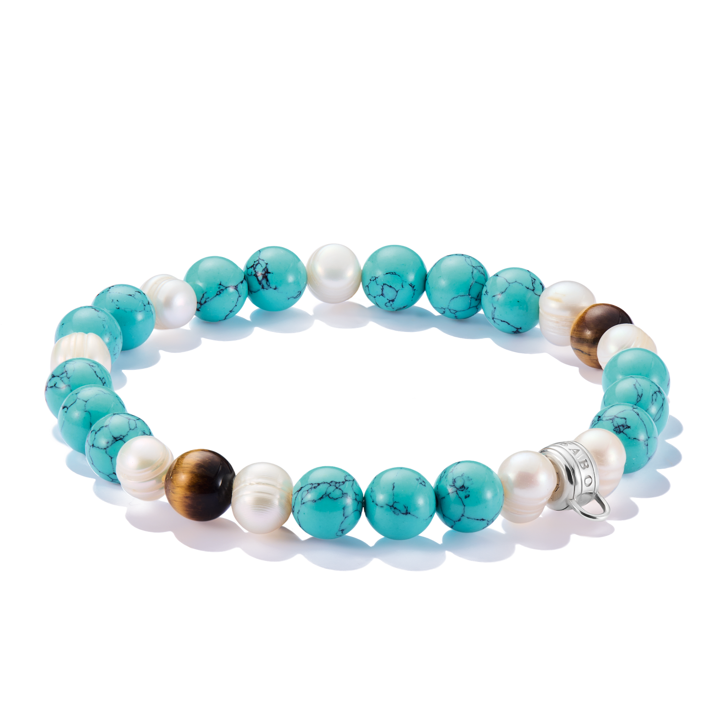 Pulsera de cuentas con piedras de colores