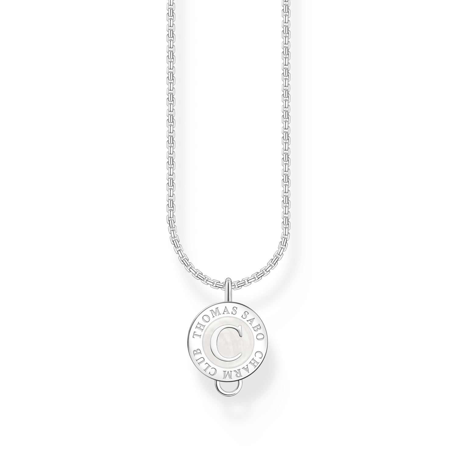 Cadena Charm con esmalte en fr�o plata