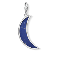 Charm pendant “Moon dark blue”