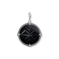 Charm pendant "Vintage coin black”
