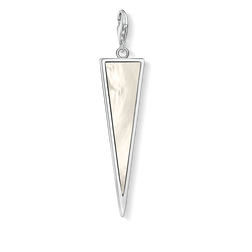 CHARM PENDANT TRIANGLE OF PEARL 925 STERLING SILVER