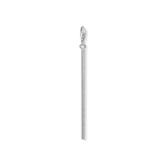 Charm pendant “Vertical bar silver”