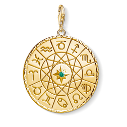 Charm pendant “Star sign coin gold”